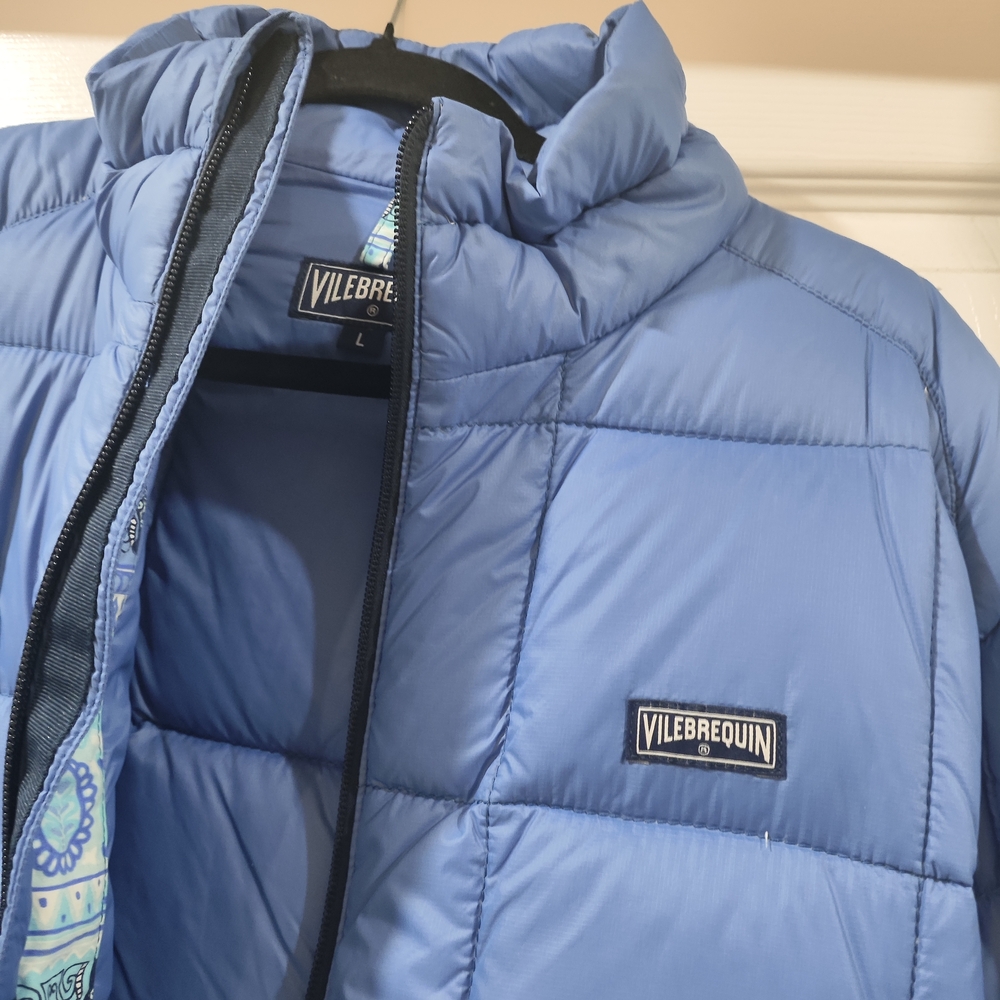 Vilebrequin Men's Light Blue Puffer Jacket